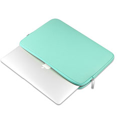 Apple MacBook Air 11 インチ用高品質ソフトレザーポーチバッグ ケース イヤホンを指したまま L16 アップル グリーン