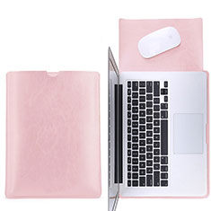 Apple MacBook Air 11 インチ用高品質ソフトレザーポーチバッグ ケース イヤホンを指したまま L17 アップル ピンク