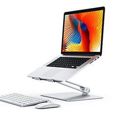 Apple MacBook Air 13.3 インチ (2018)用ノートブックホルダー ラップトップスタンド K07 アップル シルバー
