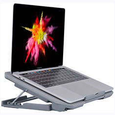 Apple MacBook Pro 13 インチ (2020)用ノートブックホルダー クーラー 冷却パッド ファン ラップトップスタンド 9インチ〜16インチ M16 アップル シルバー