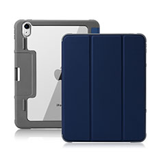 Apple New iPad Air 10.9 (2020)用手帳型 レザーケース スタンド カバー L02 アップル ミッドナイトネイビー