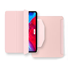 Apple New iPad Air 10.9 (2020)用手帳型 レザーケース スタンド カバー L04 アップル ピンク