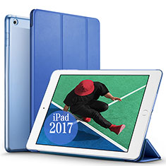 Apple New iPad Pro 9.7 (2017)用手帳型 レザーケース スタンド アップル ネイビー