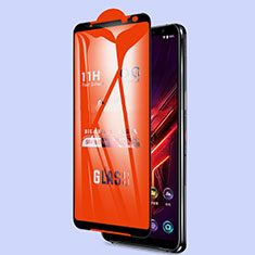 Asus ROG Phone 3用強化ガラス フル液晶保護フィルム Asus ブラック