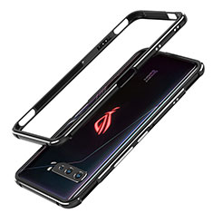 Asus ROG Phone 3 Strix ZS661KS用ケース 高級感 手触り良い アルミメタル 製の金属製 バンパー カバー JZ1 Asus シルバー・ブラック