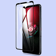Asus ROG Phone 5 Pro用強化ガラス フル液晶保護フィルム Asus ブラック
