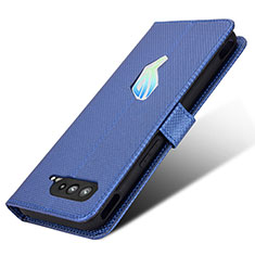 Asus ROG Phone 5 ZS673KS用手帳型 レザーケース スタンド カバー BY1 Asus ネイビー