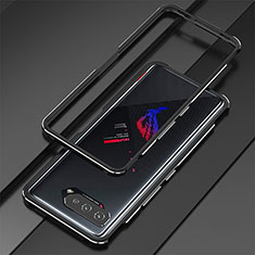 Asus ROG Phone 5s Pro用ケース 高級感 手触り良い アルミメタル 製の金属製 バンパー カバー Asus シルバー・ブラック
