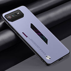 Asus ROG Phone 6用ケース 高級感 手触り良いレザー柄 S02 Asus ラベンダー
