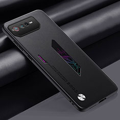 Asus ROG Phone 6 Pro用ケース 高級感 手触り良いレザー柄 S02 Asus ブラック