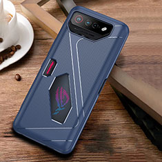 Asus ROG Phone 7 Ultimate用極薄ソフトケース シリコンケース 耐衝撃 全面保護 ZJ1 Asus ネイビー