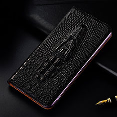 Asus ZenFone 8 Mini用手帳型 レザーケース スタンド カバー H03P Asus ブラック
