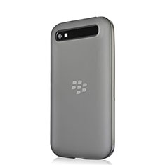 Blackberry Classic Q20用極薄ソフトケース シリコンケース 耐衝撃 全面保護 クリア透明 Blackberry グレー