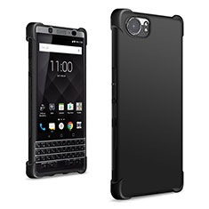 Blackberry KEYone用シリコンケース ソフトタッチラバー Blackberry ブラック