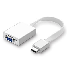 Apple MacBook Pro 15用HDMI - VGA アクティブ変換ケーブルアダプタ H01 ホワイト