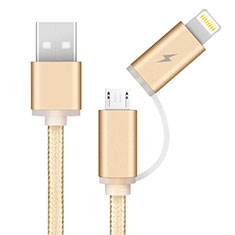 Huawei Mate 40用USB 2.0ケーブル 充電ケーブルAndroidユニバーサル A04 ゴールド