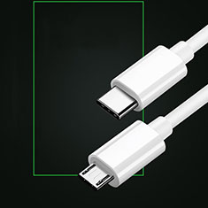 Oneplus 12R 5G用USB 2.0ケーブル 充電ケーブルAndroidユニバーサル 2A H02 ホワイト