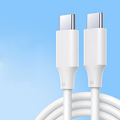 Apple MacBook Air 13用Type-C USB-C to Type-C USB-C アクティブ変換ケーブルアダプタ 100W H04 ホワイト