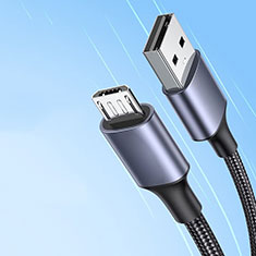 Samsung Galaxy S21 Ultra 5G用USB 2.0ケーブル 充電ケーブルAndroidユニバーサル 2A H03 ネイビー