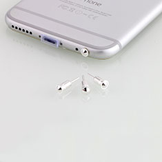 Oppo K11 5G用アンチ ダスト プラグ キャップ ストッパー イヤホンAndroid Apple ユニバーサル D05 シルバー