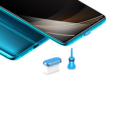 Huawei Enjoy 5用アンチ ダスト プラグ キャップ ストッパー USB-C Android Type-Cユニバーサル H03 ネイビー