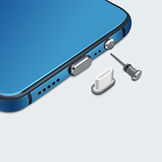 Huawei GR5 Mini用アンチ ダスト プラグ キャップ ストッパー USB-C Android Type-Cユニバーサル H05 ダークグレー