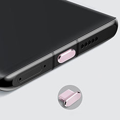 Samsung Galaxy A8 Star用アンチ ダスト プラグ キャップ ストッパー USB-C Android Type-Cユニバーサル H08 ローズゴールド