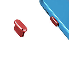 Xiaomi Redmi Note 5 Indian Version用アンチ ダスト プラグ キャップ ストッパー USB-C Android Type-Cユニバーサル H13 レッド