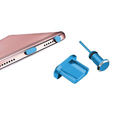 Oppo A2x 5G用アンチ ダスト プラグ キャップ ストッパー USB-B Androidユニバーサル H01 ネイビー