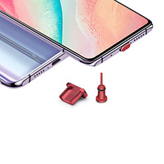 Samsung Galaxy Z Fold2 5G用アンチ ダスト プラグ キャップ ストッパー USB-B Androidユニバーサル H02 レッド