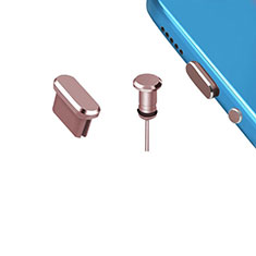 Xiaomi Pocophone F1用アンチ ダスト プラグ キャップ ストッパー USB-C Android Type-Cユニバーサル H15 ローズゴールド