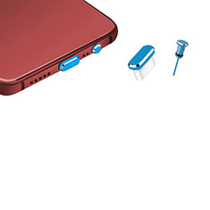 Samsung Galaxy M22 4G用アンチ ダスト プラグ キャップ ストッパー USB-C Android Type-Cユニバーサル H17 ネイビー