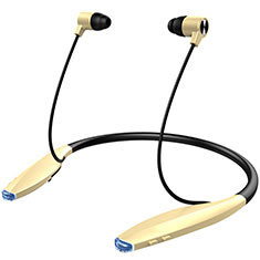 Huawei P Smart用Bluetoothイヤホンワイヤレス ヘッドホン ステレオ H51 ゴールド