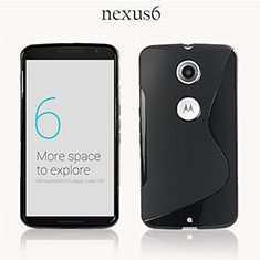 Google Nexus 6用ソフトケース S ライン グーグル ブラック