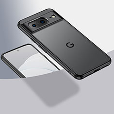 Google Pixel 8 5G用ハイブリットバンパーケース クリア透明 プラスチック カバー W01L グーグル ブラック