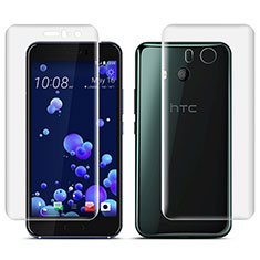 HTC U11用高光沢 液晶保護フィルム 背面保護フィルム同梱 HTC クリア