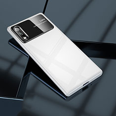 Huawei Enjoy 10用ハードケース プラスチック 質感もマット カバー M02 ファーウェイ ホワイト