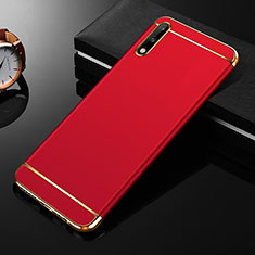 Huawei Enjoy 10用ケース 高級感 手触り良い メタル兼プラスチック バンパー M01 ファーウェイ レッド