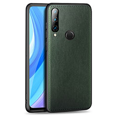 Huawei Enjoy 10 Plus用ケース 高級感 手触り良いレザー柄 S01 ファーウェイ グリーン