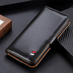 Huawei Enjoy 10S用手帳型 レザーケース スタンド カバー L07 ファーウェイ ブラック
