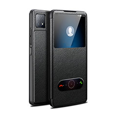 Huawei Enjoy 20 5G用手帳型 レザーケース スタンド カバー ファーウェイ ブラック