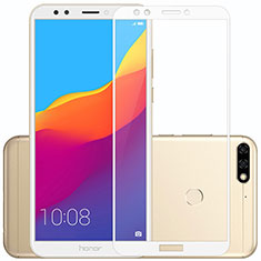 Huawei Enjoy 8用強化ガラス フル液晶保護フィルム F04 ファーウェイ ホワイト