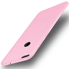 Huawei Enjoy 8 Plus用極薄ソフトケース シリコンケース 耐衝撃 全面保護 S01 ファーウェイ ピンク