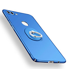 Huawei Enjoy 8 Plus用ハードケース プラスチック 質感もマット アンド指輪 A01 ファーウェイ ネイビー