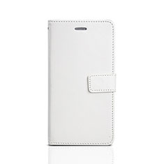 Huawei Enjoy 8e Lite用手帳型 レザーケース スタンド カバー ファーウェイ ホワイト