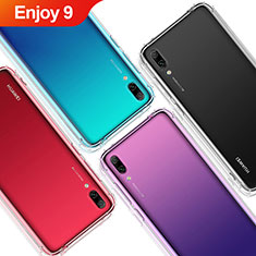 Huawei Enjoy 9用極薄ソフトケース シリコンケース 耐衝撃 全面保護 クリア透明 T02 ファーウェイ クリア