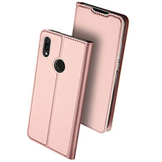 Huawei Enjoy 9 Plus用手帳型 レザーケース スタンド カバー ファーウェイ ローズゴールド