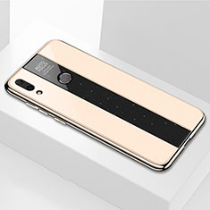 Huawei Enjoy 9 Plus用ハイブリットバンパーケース プラスチック 鏡面 カバー M04 ファーウェイ ゴールド