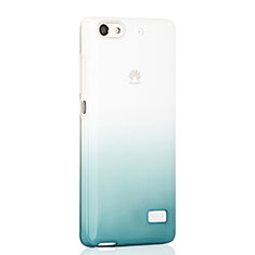 Huawei G Play Mini用極薄ソフトケース グラデーション 勾配色 クリア透明 ファーウェイ グリーン