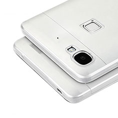 Huawei G8 Mini用極薄ソフトケース シリコンケース 耐衝撃 全面保護 クリア透明 T04 ファーウェイ グレー